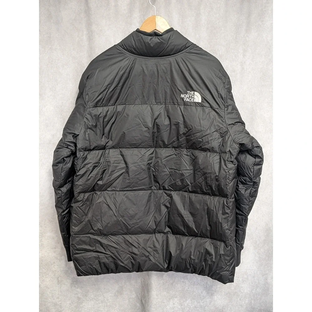The North Face Mens Nordic Puffer Jacket 700-Down‎ Black/White XL